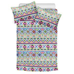 Colorful Aztec Geometric Pattern Print Duvet Cover Bedding Set