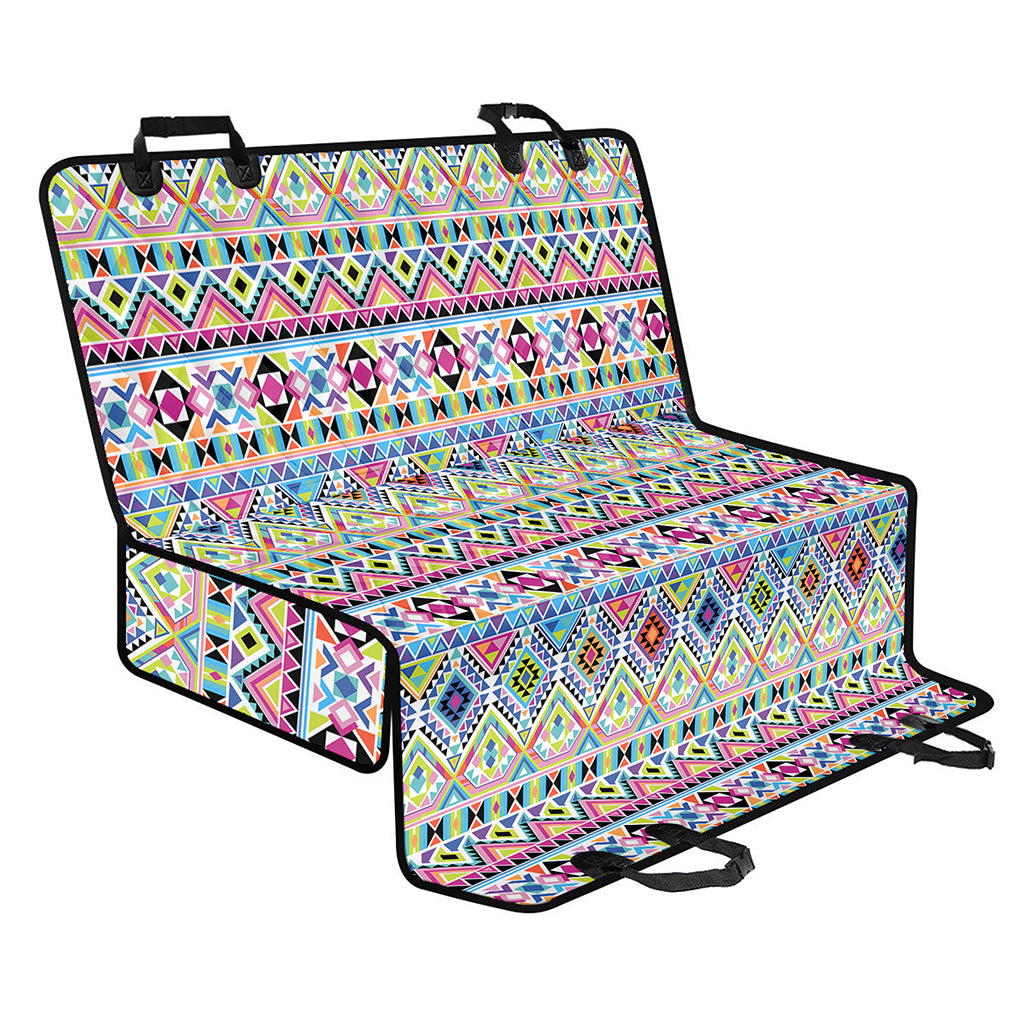 Colorful Aztec Geometric Pattern Print Pet Car Back Seat Cover