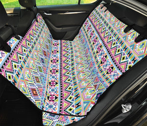Colorful Aztec Geometric Pattern Print Pet Car Back Seat Cover