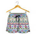 Colorful Aztec Geometric Pattern Print Women's Shorts
