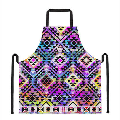 Colorful Aztec Pattern Print Apron