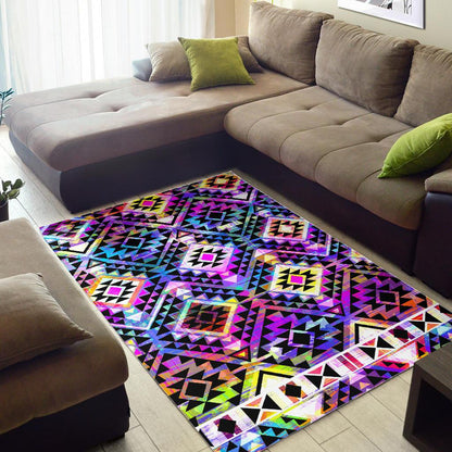 Colorful Aztec Pattern Print Area Rug GearFrost