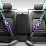 Colorful Aztec Pattern Print Car Seat Belt Covers