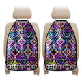 Colorful Aztec Pattern Print Car Seat Organizers