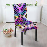 Colorful Aztec Pattern Print Dining Chair Slipcover