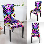 Colorful Aztec Pattern Print Dining Chair Slipcover