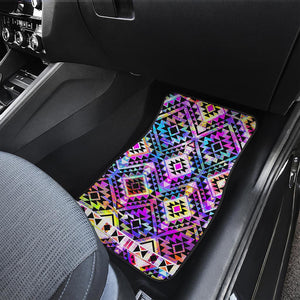Colorful Aztec Pattern Print Front Car Floor Mats