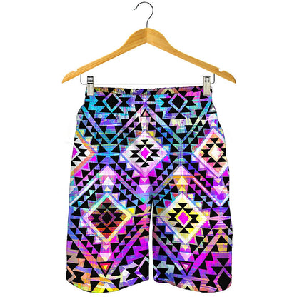 Colorful Aztec Pattern Print Men's Shorts