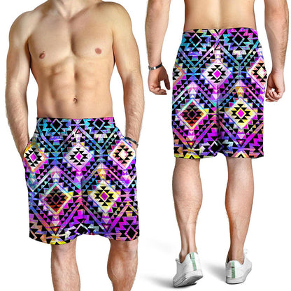 Colorful Aztec Pattern Print Men's Shorts