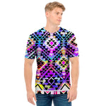 Colorful Aztec Pattern Print Men's T-Shirt