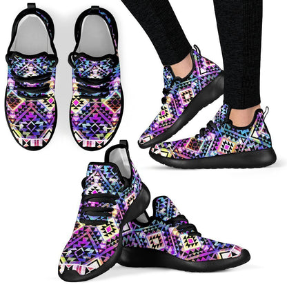 Colorful Aztec Pattern Print Mesh Knit Shoes GearFrost