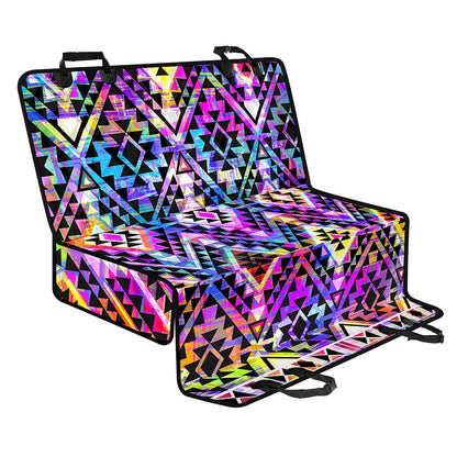 Colorful Aztec Pattern Print Pet Car Back Seat Cover
