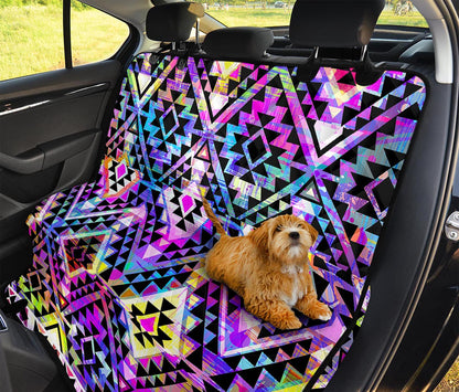 Colorful Aztec Pattern Print Pet Car Back Seat Cover