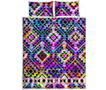 Colorful Aztec Pattern Print Quilt Bed Set