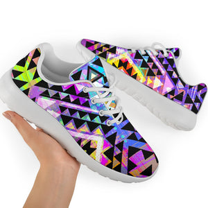 Colorful Aztec Pattern Print Sport Shoes GearFrost