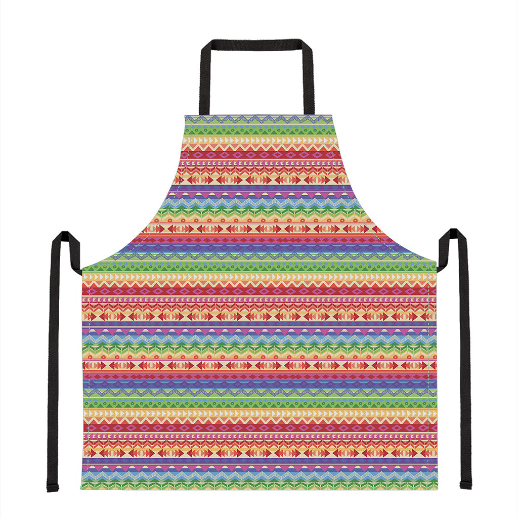 Colorful Aztec Tribal Pattern Print Apron