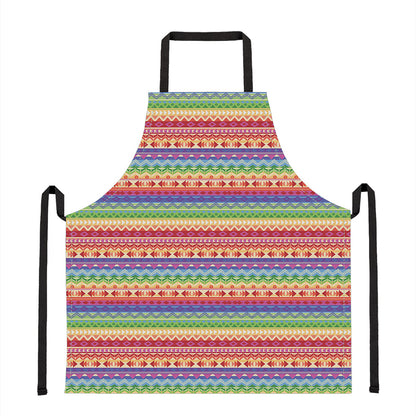 Colorful Aztec Tribal Pattern Print Apron