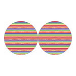 Colorful Aztec Tribal Pattern Print Car Coasters