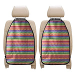 Colorful Aztec Tribal Pattern Print Car Seat Organizers