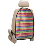 Colorful Aztec Tribal Pattern Print Car Seat Organizers