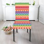 Colorful Aztec Tribal Pattern Print Dining Chair Slipcover