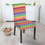 Colorful Aztec Tribal Pattern Print Dining Chair Slipcover
