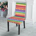 Colorful Aztec Tribal Pattern Print Dining Chair Slipcover