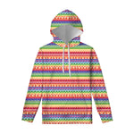 Colorful Aztec Tribal Pattern Print Pullover Hoodie