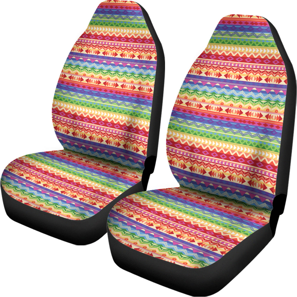 Colorful Aztec Tribal Pattern Print Universal Fit Car Seat Covers
