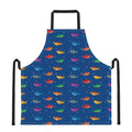 Colorful Baby Sharks Pattern Print Apron
