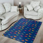 Colorful Baby Sharks Pattern Print Area Rug