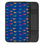 Colorful Baby Sharks Pattern Print Car Center Console Cover