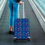 Colorful Baby Sharks Pattern Print Luggage Cover