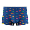 Colorful Baby Sharks Pattern Print Men's Boxer Briefs