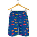 Colorful Baby Sharks Pattern Print Men's Shorts