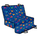 Colorful Baby Sharks Pattern Print Pet Car Back Seat Cover