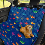 Colorful Baby Sharks Pattern Print Pet Car Back Seat Cover