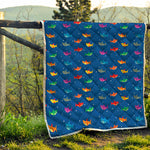 Colorful Baby Sharks Pattern Print Quilt
