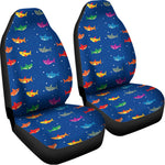 Colorful Baby Sharks Pattern Print Universal Fit Car Seat Covers