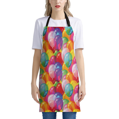 Colorful Balloon Pattern Print Apron