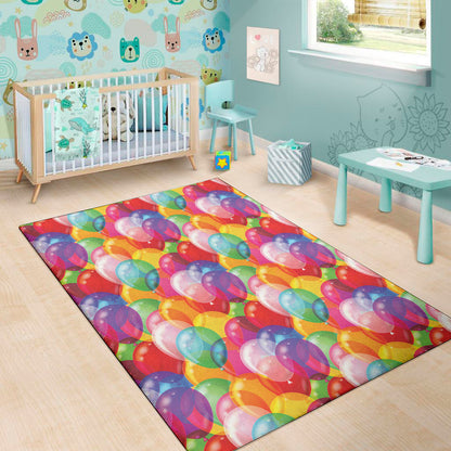 Colorful Balloon Pattern Print Area Rug