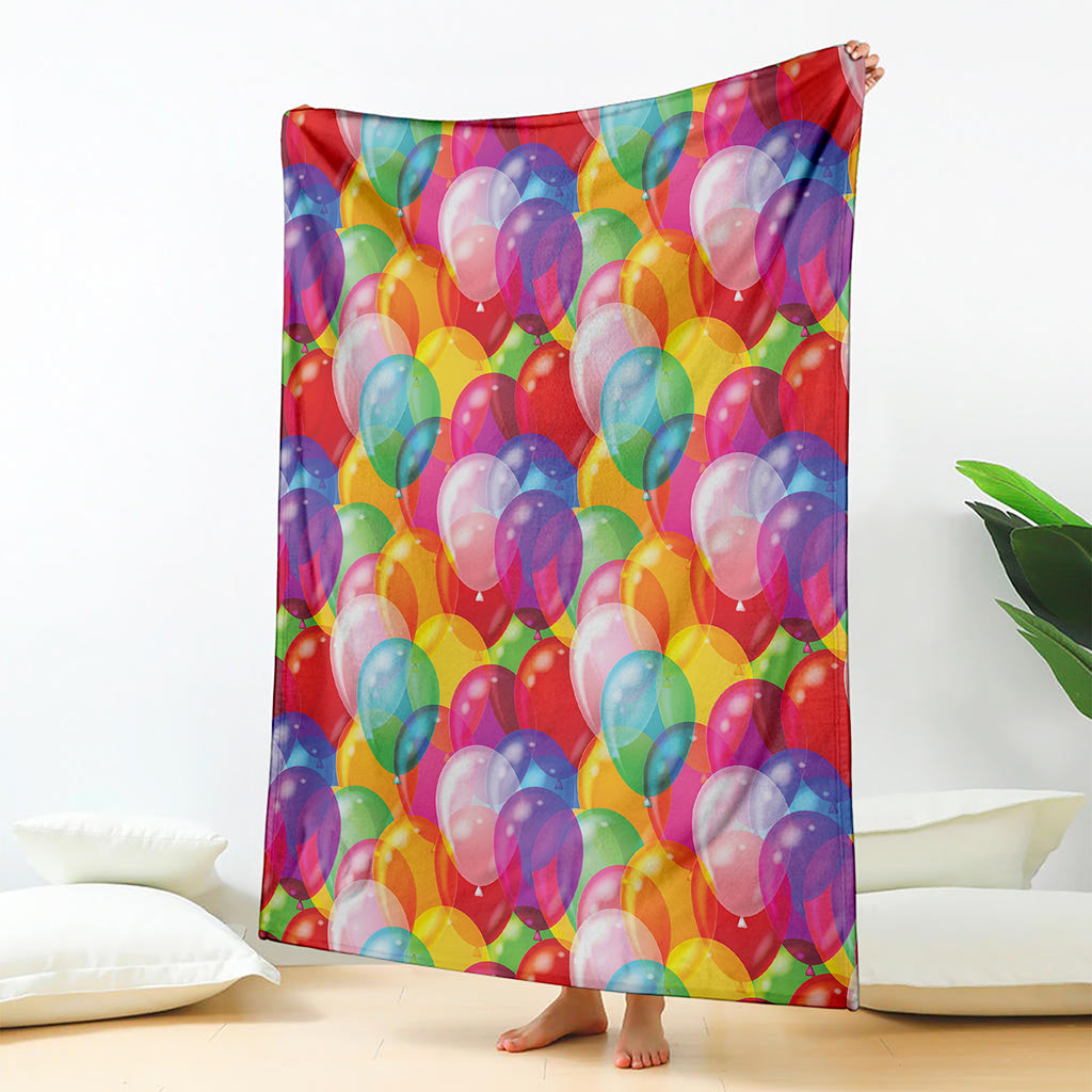 Colorful Balloon Pattern Print Blanket