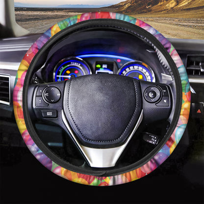 Colorful Balloon Pattern Print Car Steering Wheel Cover