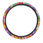Colorful Balloon Pattern Print Car Steering Wheel Cover