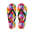 Colorful Balloon Pattern Print Flip Flops