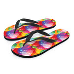 Colorful Balloon Pattern Print Flip Flops
