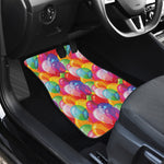 Colorful Balloon Pattern Print Front and Back Car Floor Mats