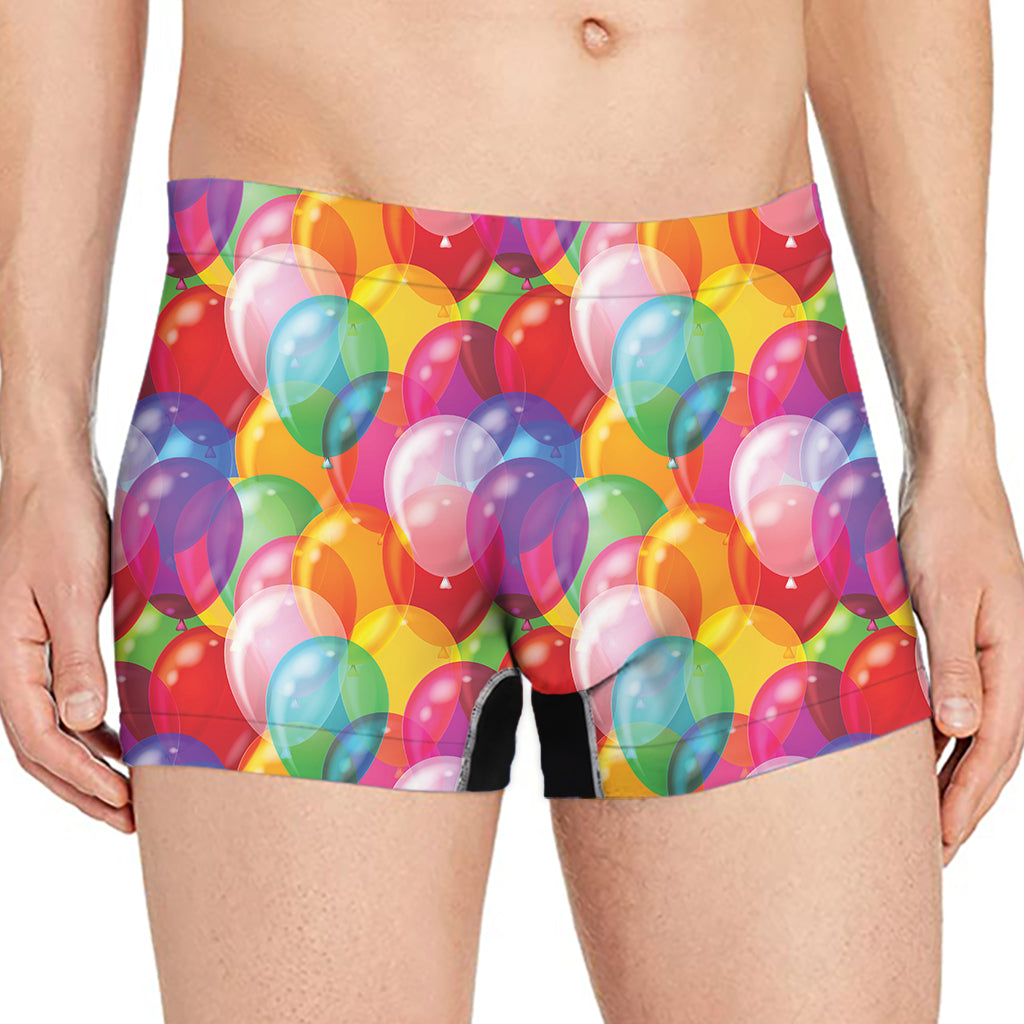 Colorful Balloon Pattern Print Men's Boxer Briefs