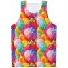 Colorful Balloon Pattern Print Men's Tank Top