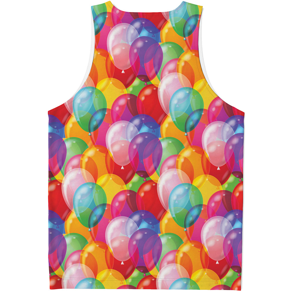 Colorful Balloon Pattern Print Men's Tank Top